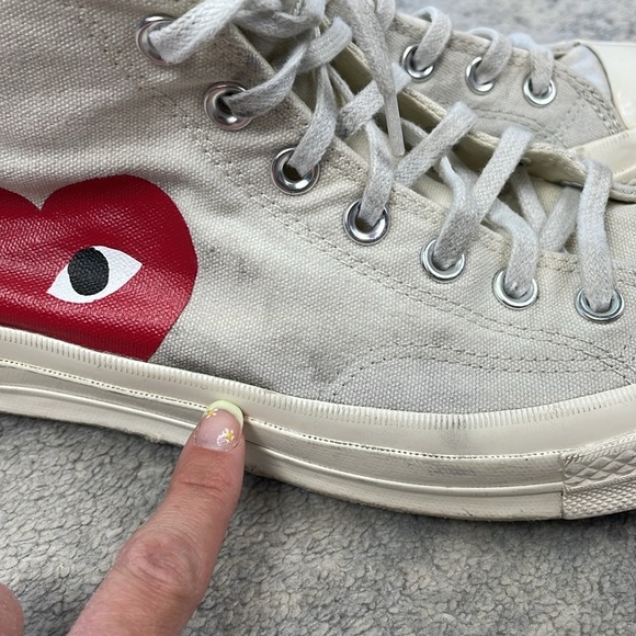 Comme des Garcons PLAY CdG x Converse Chuck Taylor All Star High Top Sneaker 9 - Picture 9 of 14
